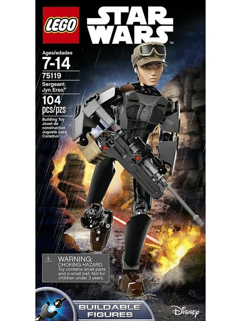 Star Wars: Sergeant Jyn Erso Buildable Figure LEGO Disney Rogue One Rebel